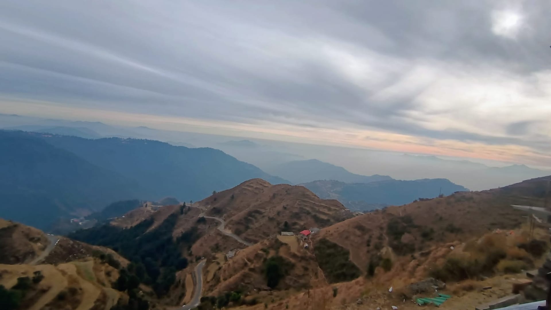 Himachal, Dusk over the Himalayan ranges